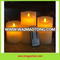 personalized pillar flameless led candles with real flame