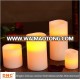 Hot Sale Plastic/ Real Wax Led Pillar Flameless Candle